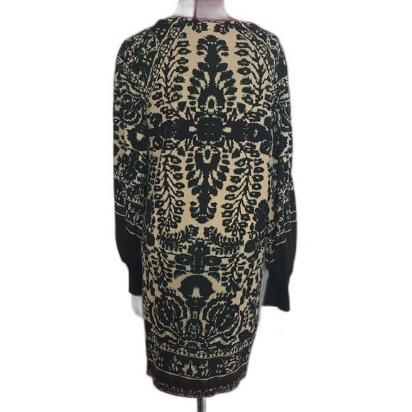 Free People Music and Lyrics Sweater Dress Women's Size Medium Mini V-Neck - Picture 4 of 14